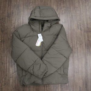 NWT Khaki Green Abercrombie & Fitch Puffer Jacket Medium